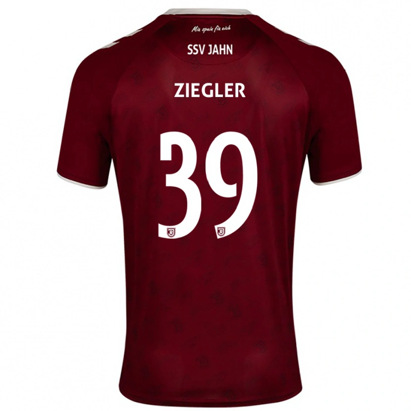 Danxen Pánské Fabian Ziegler #39 Vínová Bílá Daleko Hráčské Dresy 2025/26 Dres