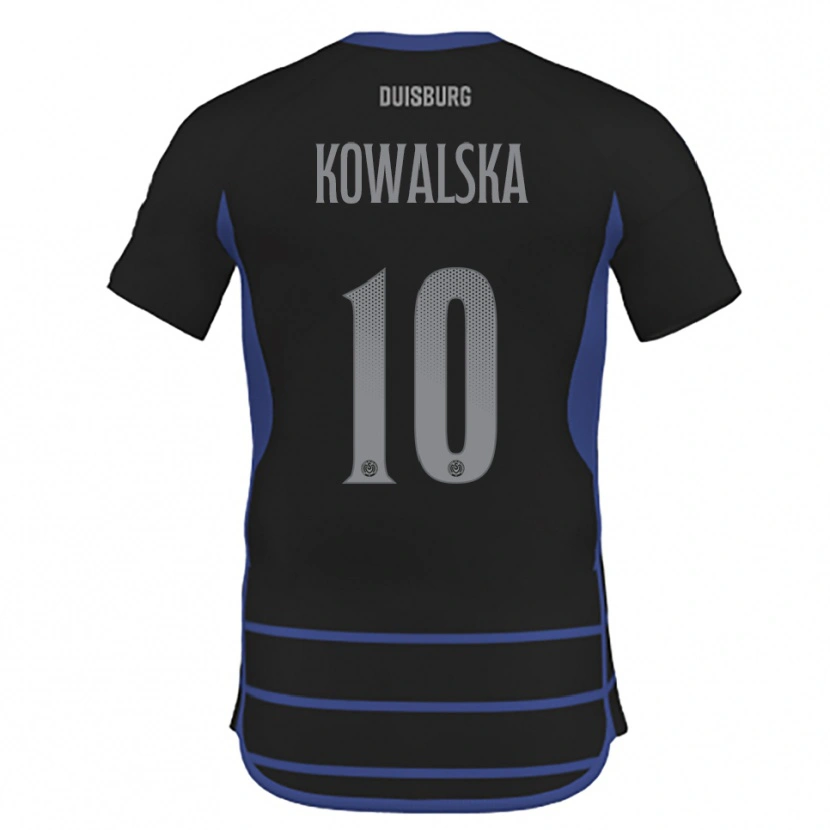 Danxen Pánské Darren Kowalska #10 Černá Modrá Daleko Hráčské Dresy 2025/26 Dres