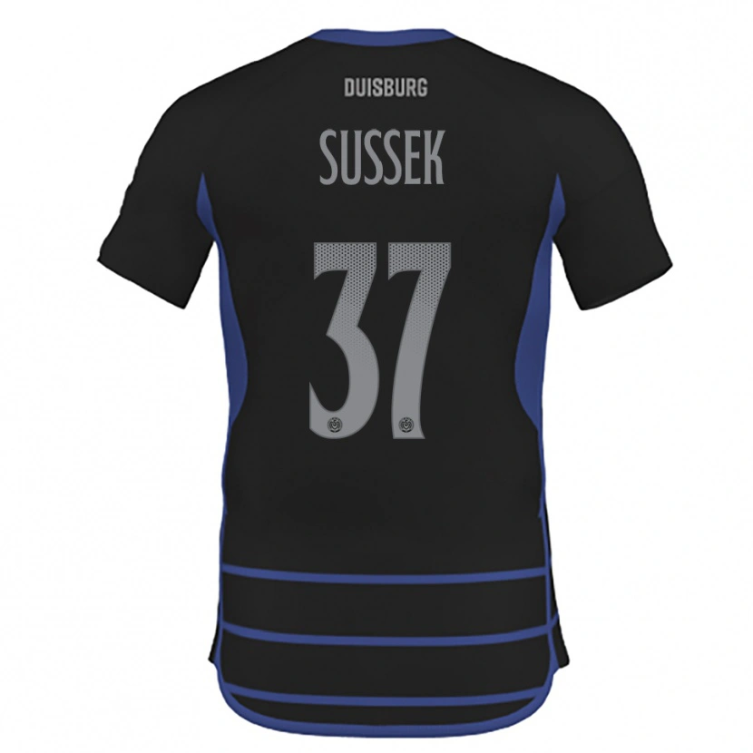 Danxen Pánské Patrick Sussek #37 Černá Modrá Daleko Hráčské Dresy 2025/26 Dres