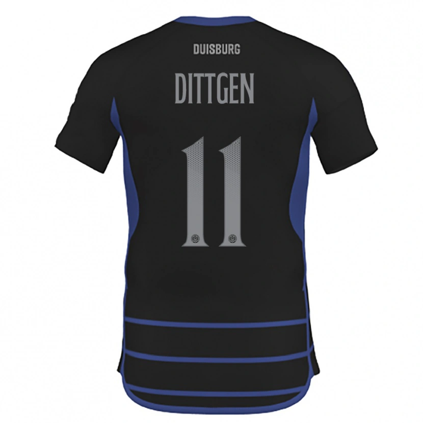 Danxen Pánské Maximilian Dittgen #11 Černá Modrá Daleko Hráčské Dresy 2025/26 Dres