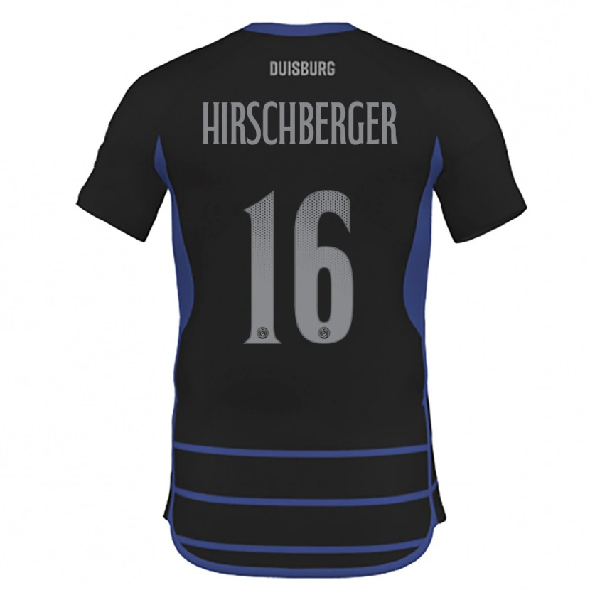 Danxen Pánské Isabell Hirschberger #16 Černá Modrá Daleko Hráčské Dresy 2025/26 Dres