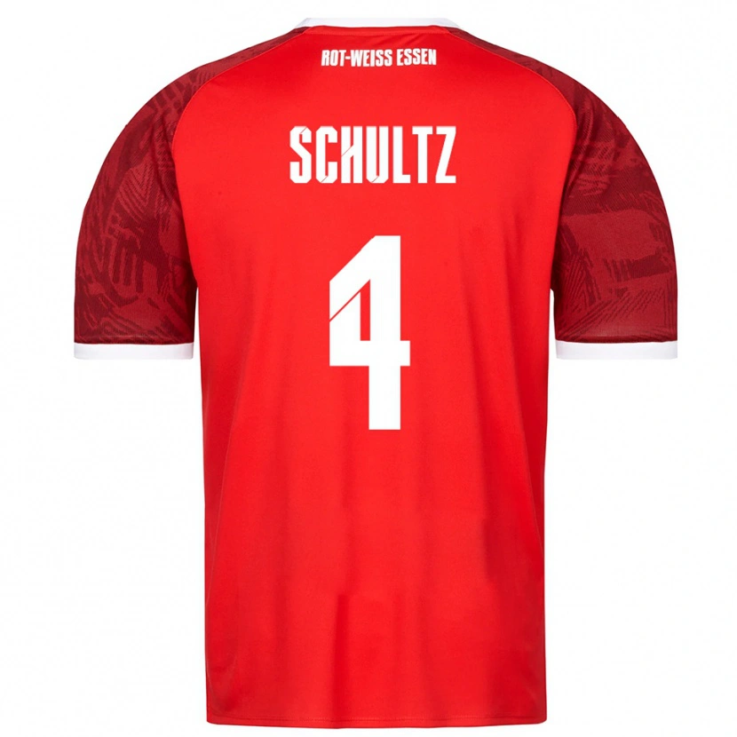 Danxen Pánské Michael Schultz #4 Červená Vínová Bílá Daleko Hráčské Dresy 2025/26 Dres