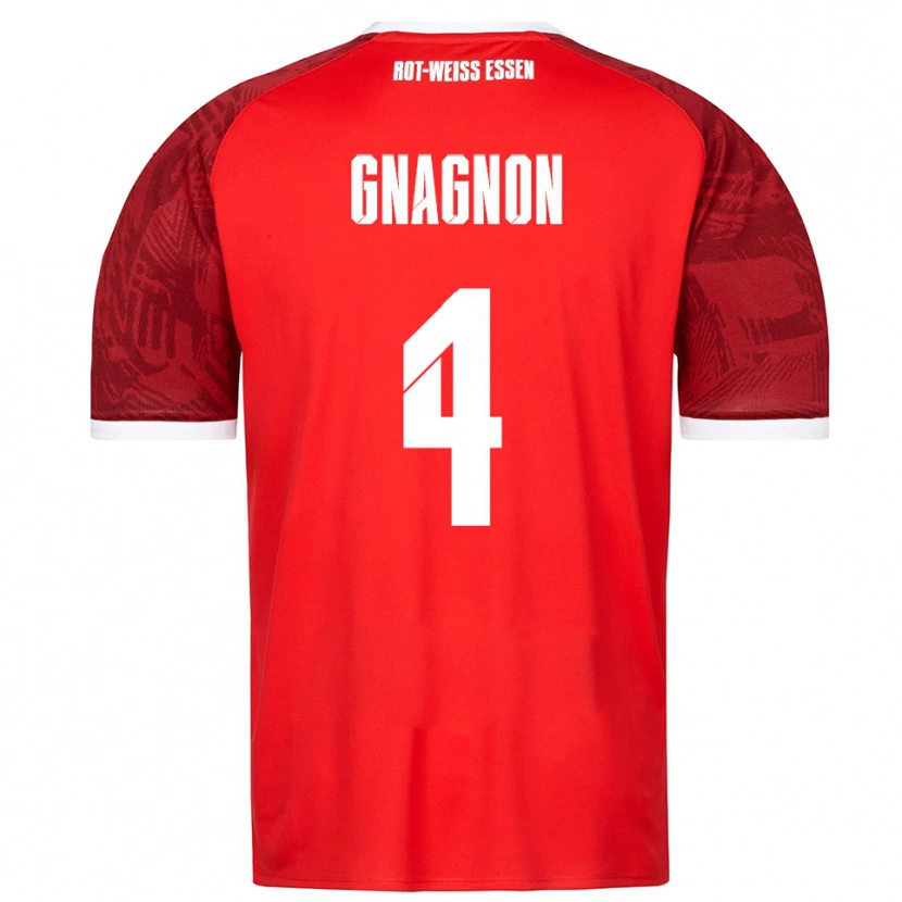 Danxen Pánské James Gnagnon #4 Červená Vínová Bílá Daleko Hráčské Dresy 2025/26 Dres