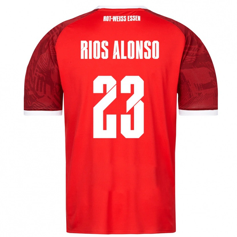 Danxen Pánské José Enrique Ríos Alonso #23 Červená Vínová Bílá Daleko Hráčské Dresy 2025/26 Dres