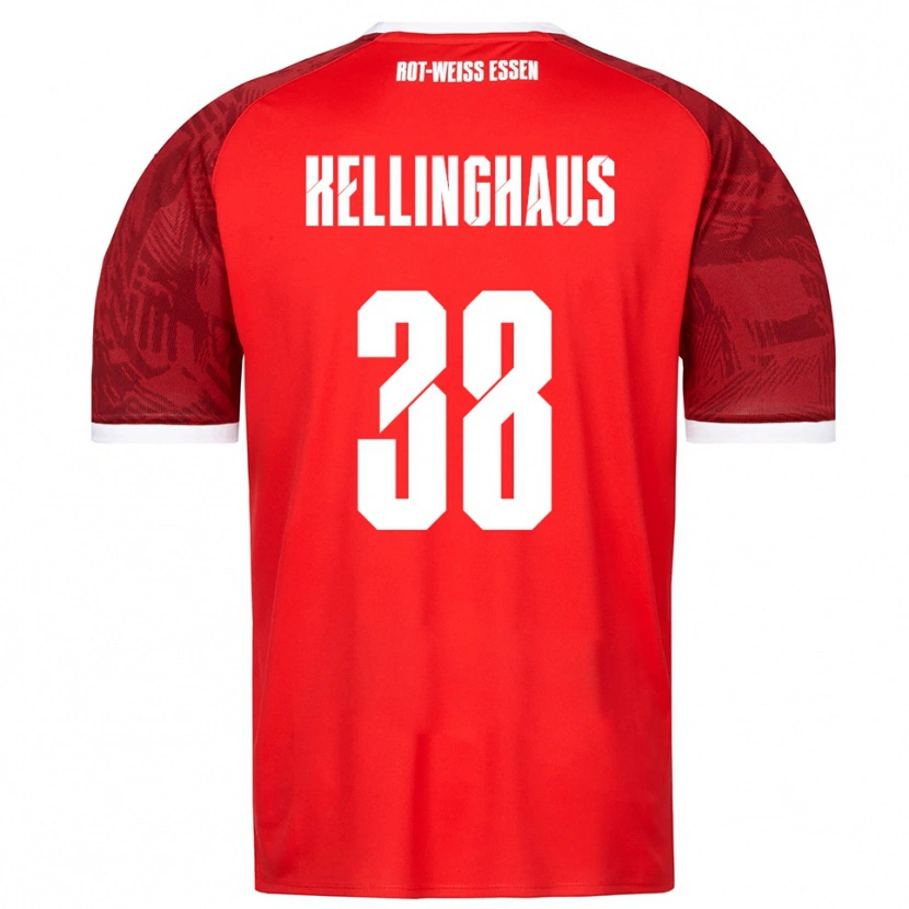 Danxen Pánské Nicolai Schulte-Kellinghaus #38 Červená Vínová Bílá Daleko Hráčské Dresy 2025/26 Dres