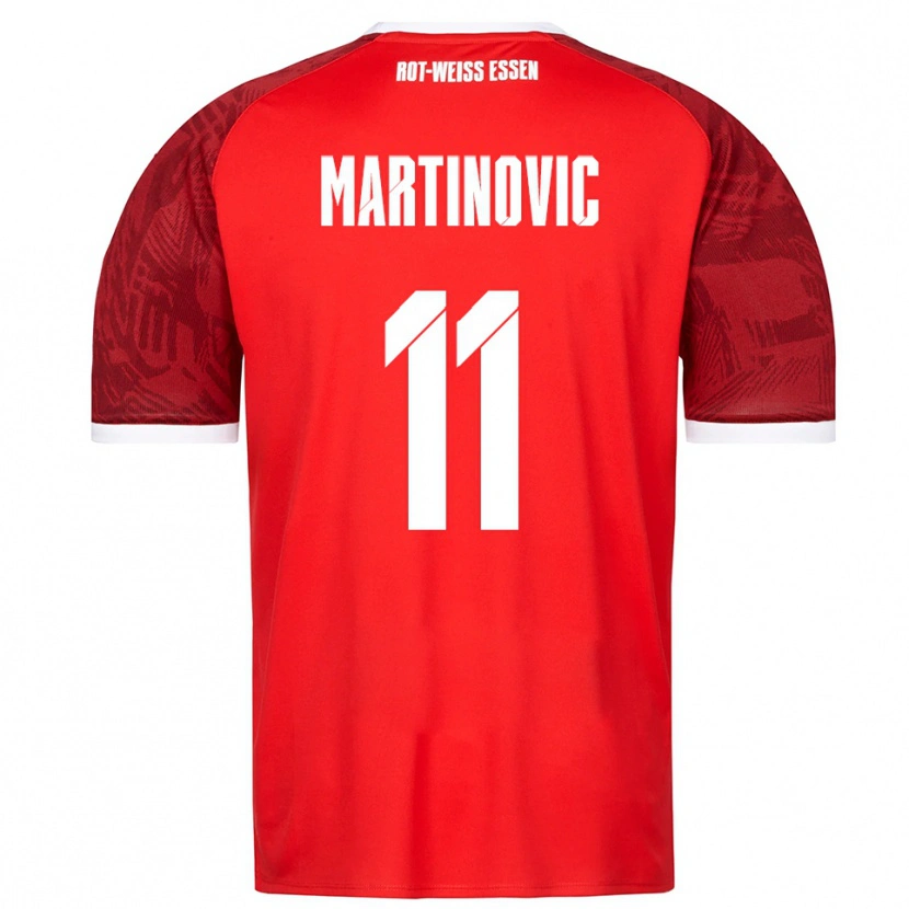 Danxen Pánské Dominik Martinovic #11 Červená Vínová Bílá Daleko Hráčské Dresy 2025/26 Dres