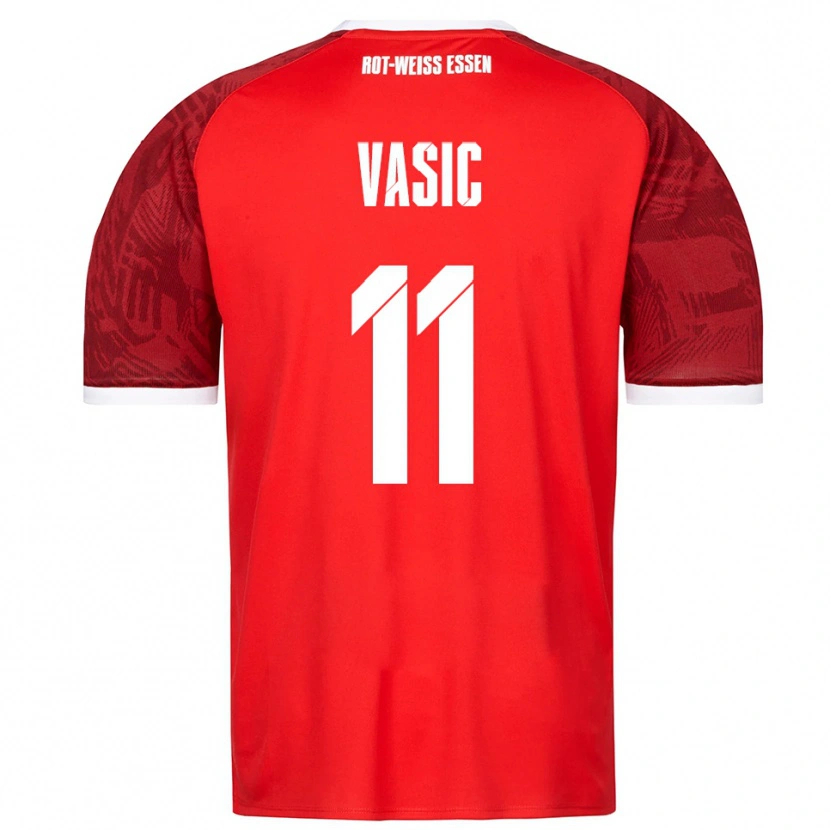 Danxen Pánské Fadih Vasic #11 Červená Vínová Bílá Daleko Hráčské Dresy 2025/26 Dres