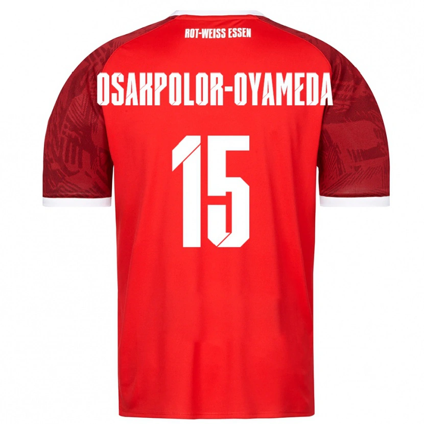 Danxen Pánské Joel Osakpolor-Oyameda #15 Červená Vínová Bílá Daleko Hráčské Dresy 2025/26 Dres