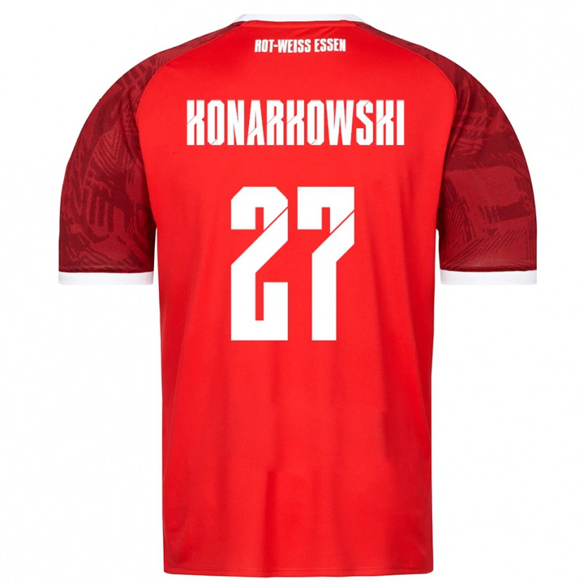 Danxen Pánské Mirco Konarkowski #27 Červená Vínová Bílá Daleko Hráčské Dresy 2025/26 Dres