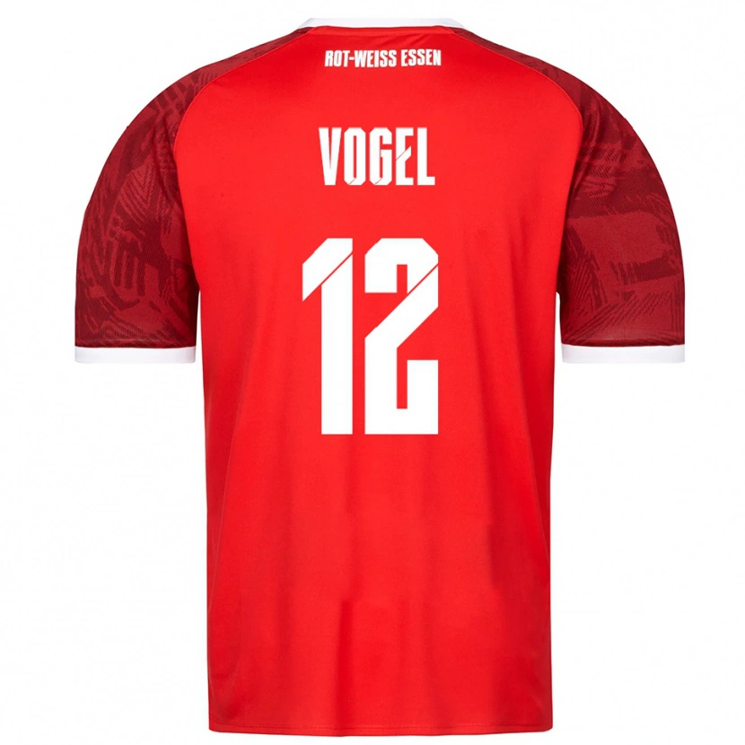 Danxen Pánské Colin Vogel #12 Červená Vínová Bílá Daleko Hráčské Dresy 2025/26 Dres