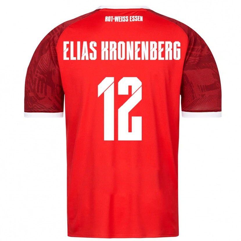 Danxen Pánské Sebastian Elias Kronenberg #12 Červená Vínová Bílá Daleko Hráčské Dresy 2025/26 Dres