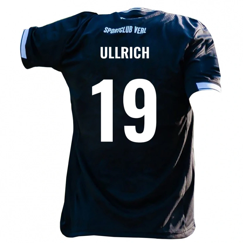 Danxen Pánské Nikita Ullrich #19 Černá Bílá Daleko Hráčské Dresy 2025/26 Dres