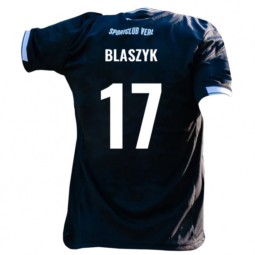 Danxen Pánské Yannick Blaszyk #17 Černá Bílá Daleko Hráčské Dresy 2025/26 Dres