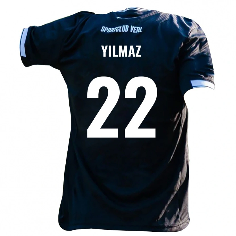 Danxen Pánské Furkan Yilmaz #22 Černá Bílá Daleko Hráčské Dresy 2025/26 Dres