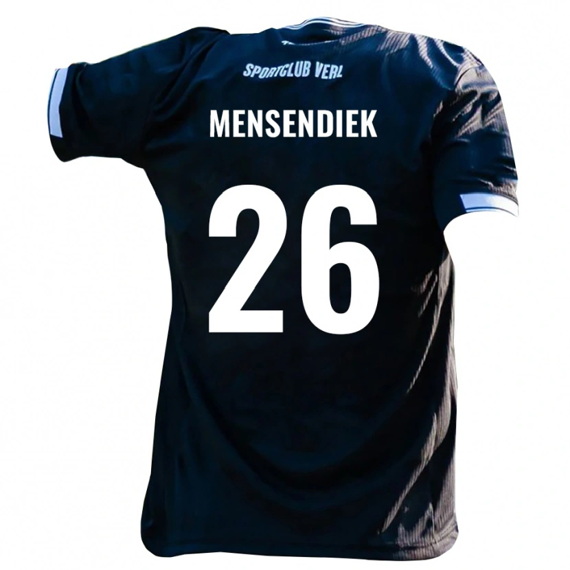 Danxen Pánské Luis Mensendiek #26 Černá Bílá Daleko Hráčské Dresy 2025/26 Dres