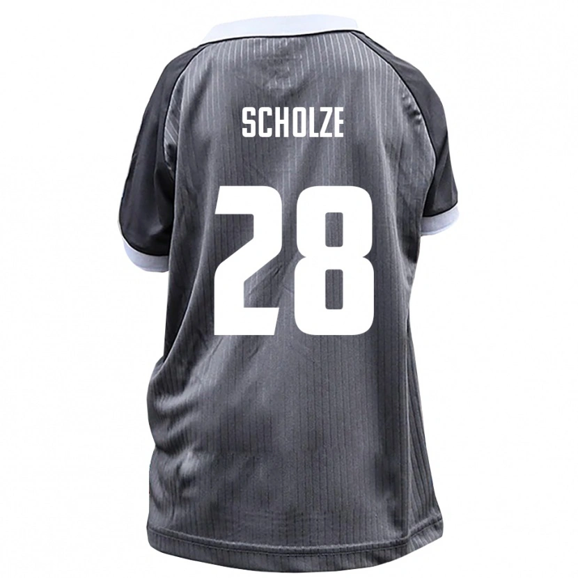 Danxen Pánské Max Scholze #28 Šedá Bílá Daleko Hráčské Dresy 2025/26 Dres