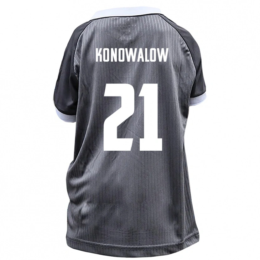 Danxen Pánské Stefan Konowalow #21 Šedá Bílá Daleko Hráčské Dresy 2025/26 Dres