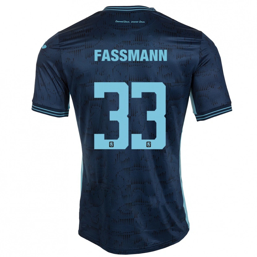 Danxen Pánské Lasse Faßmann #33 Královská Modrá Daleko Hráčské Dresy 2025/26 Dres