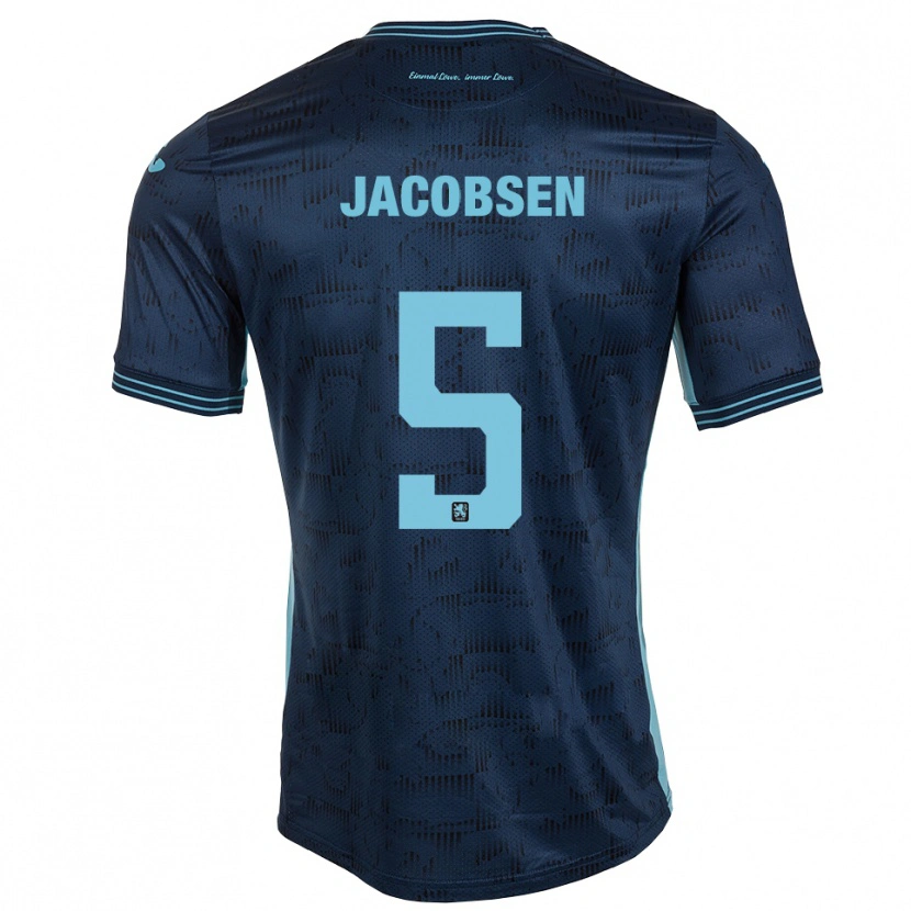 Danxen Pánské Thore Jacobsen #5 Královská Modrá Daleko Hráčské Dresy 2025/26 Dres
