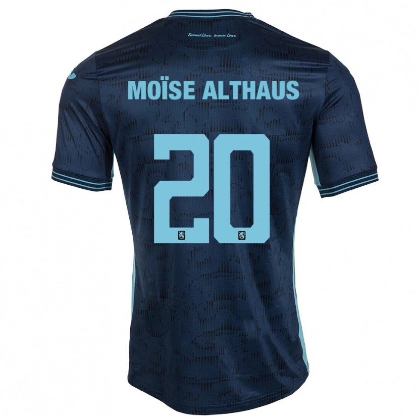 Danxen Pánské Samuel Moïse Althaus #20 Královská Modrá Daleko Hráčské Dresy 2025/26 Dres