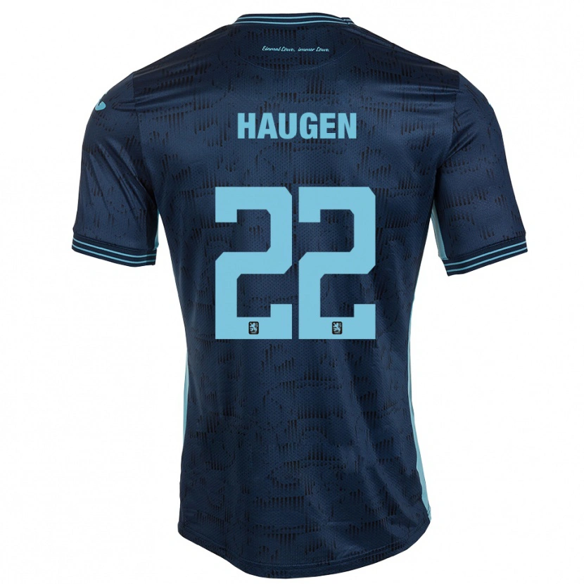 Danxen Pánské Sigurd Haugen #22 Královská Modrá Daleko Hráčské Dresy 2025/26 Dres