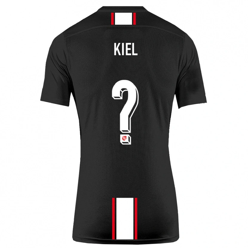 Danxen Pánské Niels Kiel #0 Černá Bílá Daleko Hráčské Dresy 2025/26 Dres