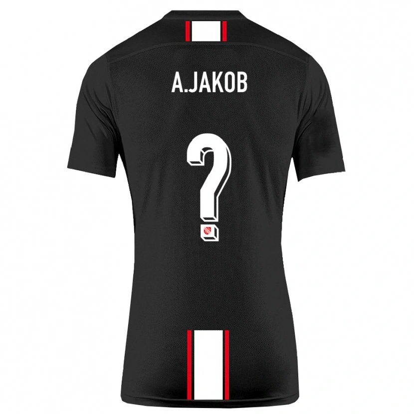Danxen Pánské Alan Jakob #0 Černá Bílá Daleko Hráčské Dresy 2025/26 Dres