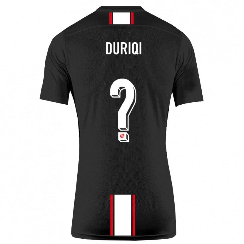 Danxen Pánské Ledion Duriqi #0 Černá Bílá Daleko Hráčské Dresy 2025/26 Dres