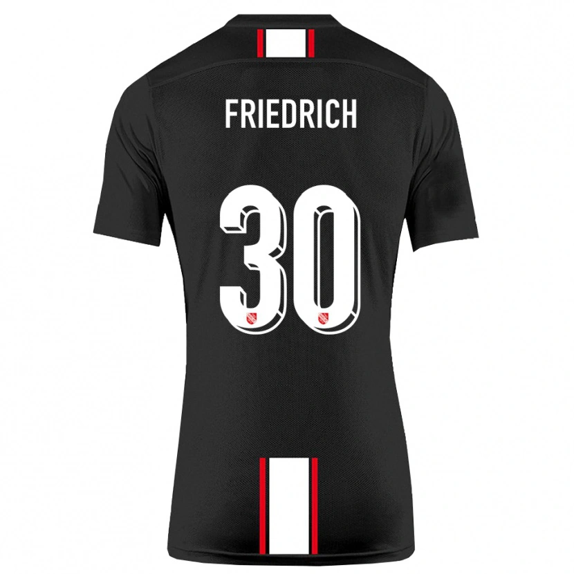Danxen Pánské Timo Friedrich #30 Černá Bílá Daleko Hráčské Dresy 2025/26 Dres