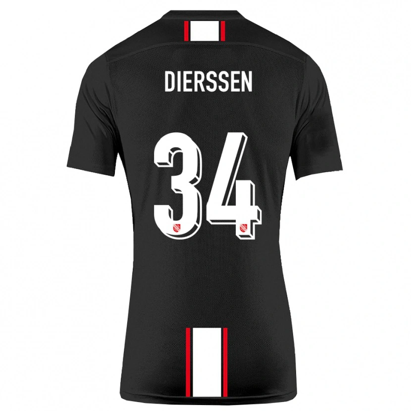 Danxen Pánské Tim Dierßen #34 Černá Bílá Daleko Hráčské Dresy 2025/26 Dres
