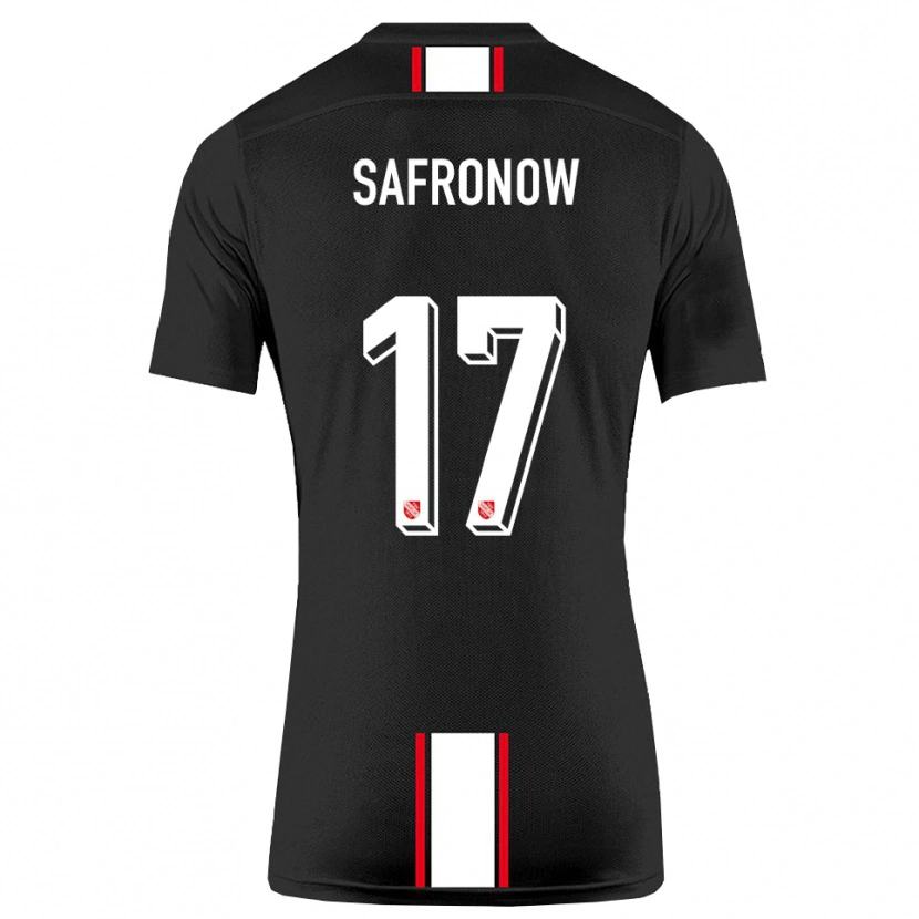 Danxen Pánské Maxim Safronow #17 Černá Bílá Daleko Hráčské Dresy 2025/26 Dres
