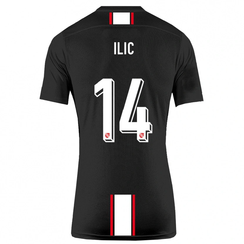 Danxen Pánské Marko Ilic #14 Černá Bílá Daleko Hráčské Dresy 2025/26 Dres