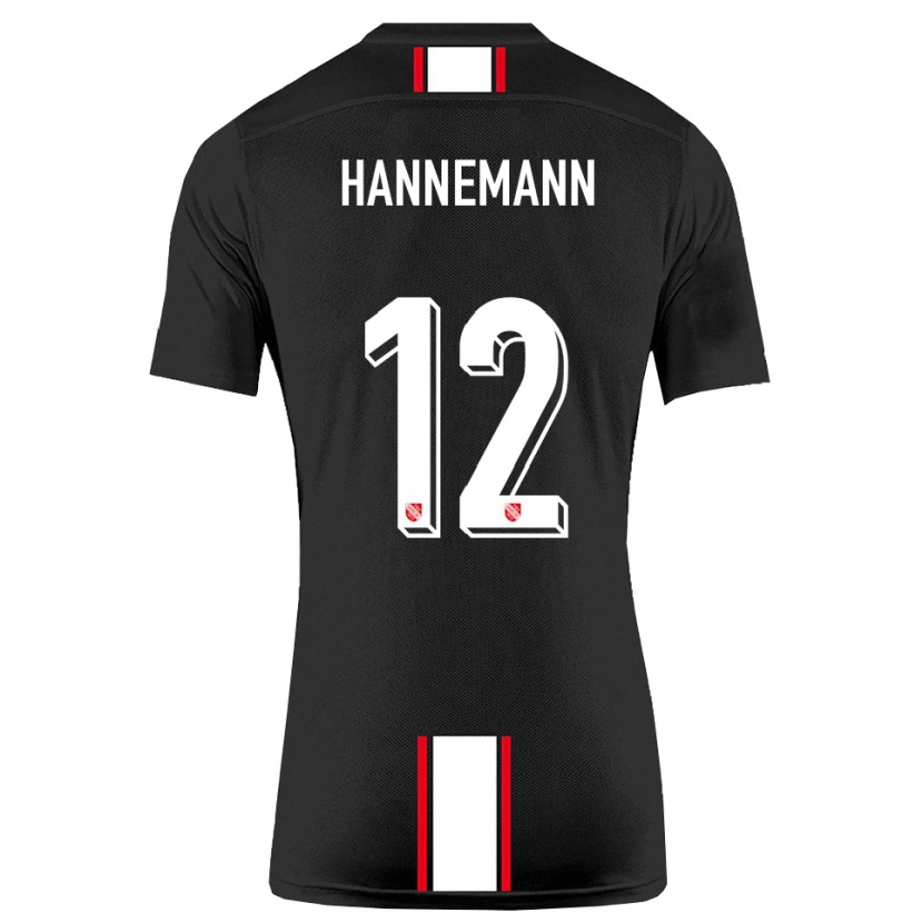 Danxen Pánské Sören Hannemann #12 Černá Bílá Daleko Hráčské Dresy 2025/26 Dres