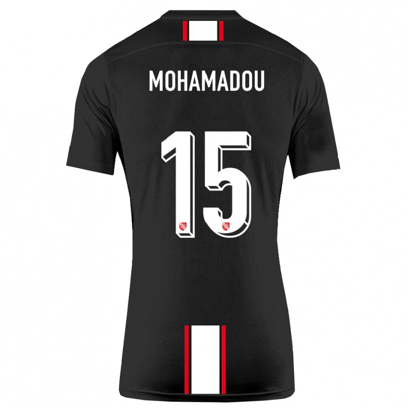 Danxen Pánské Akram-Dine Mohamadou #15 Černá Bílá Daleko Hráčské Dresy 2025/26 Dres