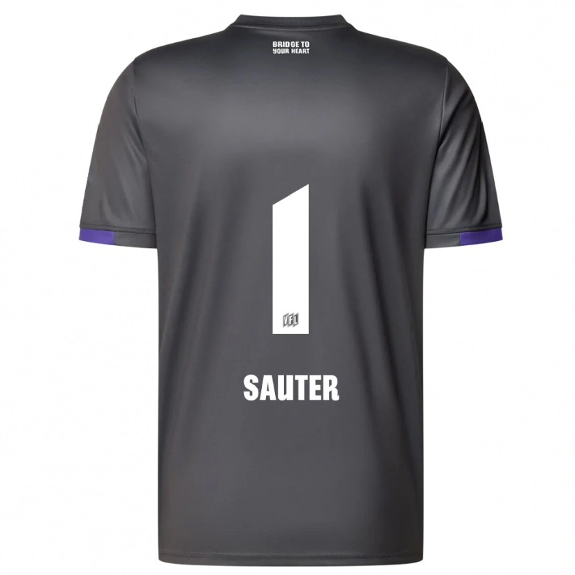 Danxen Pánské Niklas Sauter #1 Šedá Fialová Daleko Hráčské Dresy 2025/26 Dres