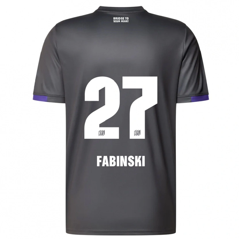 Danxen Pánské Robin Fabinski #27 Šedá Fialová Daleko Hráčské Dresy 2025/26 Dres