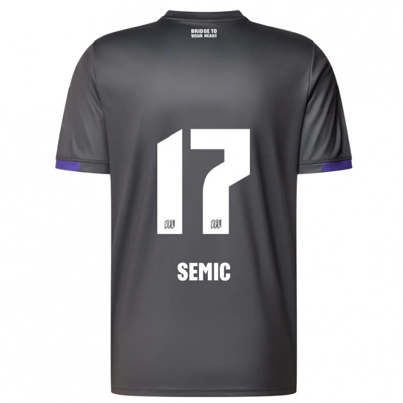 Danxen Pánské Lion Semic #17 Šedá Fialová Daleko Hráčské Dresy 2025/26 Dres