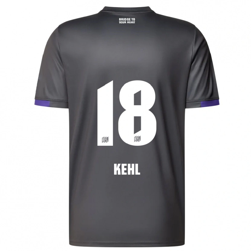Danxen Pánské Lars Kehl #18 Šedá Fialová Daleko Hráčské Dresy 2025/26 Dres