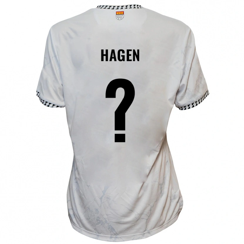 Danxen Pánské Jacqueline Katharina Hagen #0 Bílá Černá Daleko Hráčské Dresy 2025/26 Dres