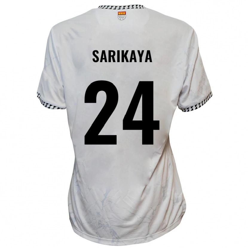 Danxen Pánské Ege Sarikaya #24 Bílá Černá Daleko Hráčské Dresy 2025/26 Dres