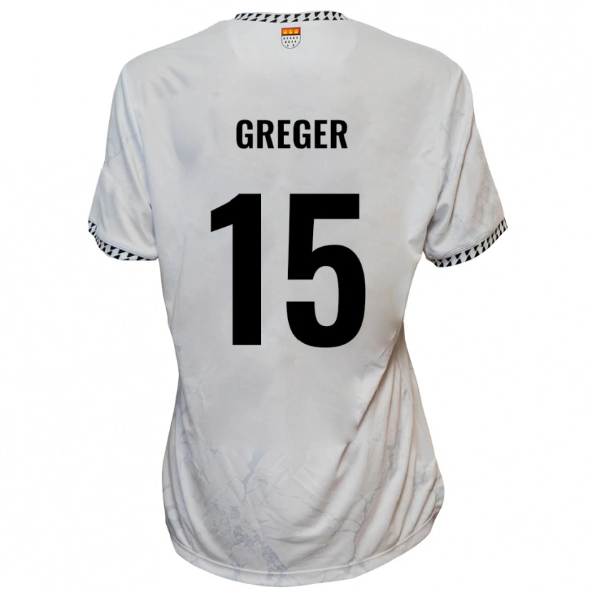 Danxen Pánské Christoph Greger #15 Bílá Černá Daleko Hráčské Dresy 2025/26 Dres