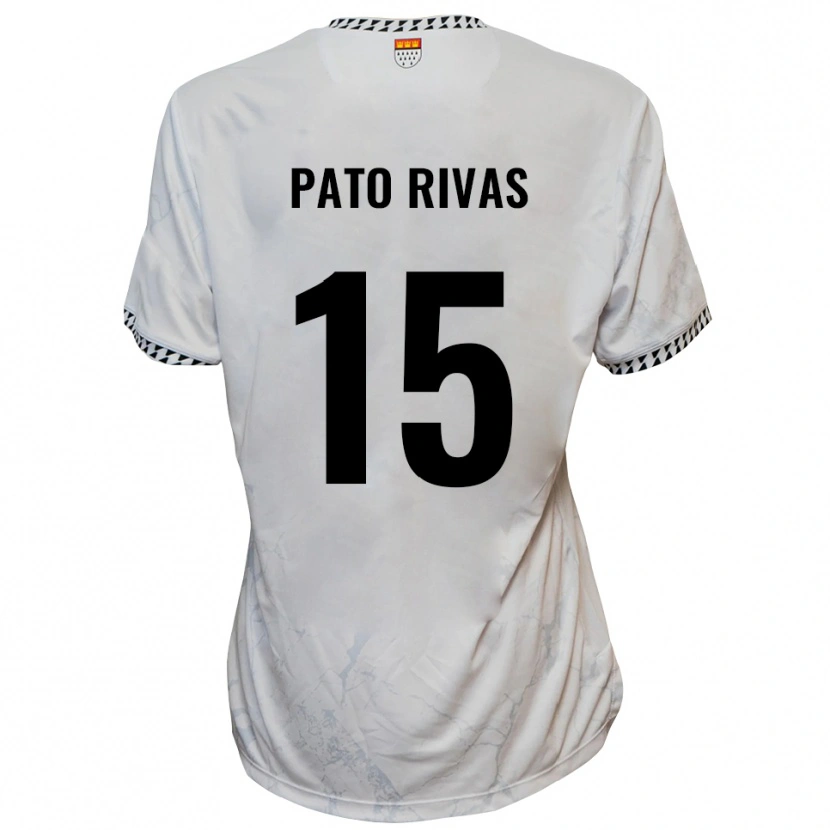 Danxen Pánské Enrique Pato Rivas #15 Bílá Černá Daleko Hráčské Dresy 2025/26 Dres
