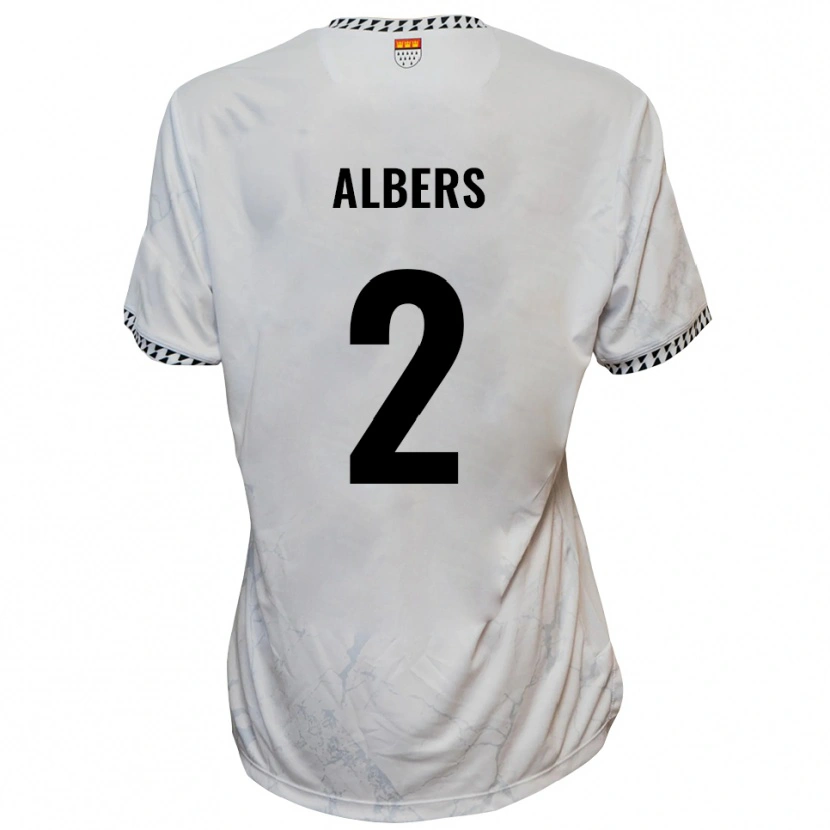 Danxen Pánské Felix Albers #2 Bílá Černá Daleko Hráčské Dresy 2025/26 Dres