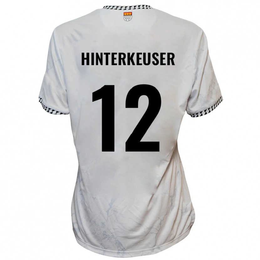 Danxen Pánské Thomas Hinterkeuser #12 Bílá Černá Daleko Hráčské Dresy 2025/26 Dres