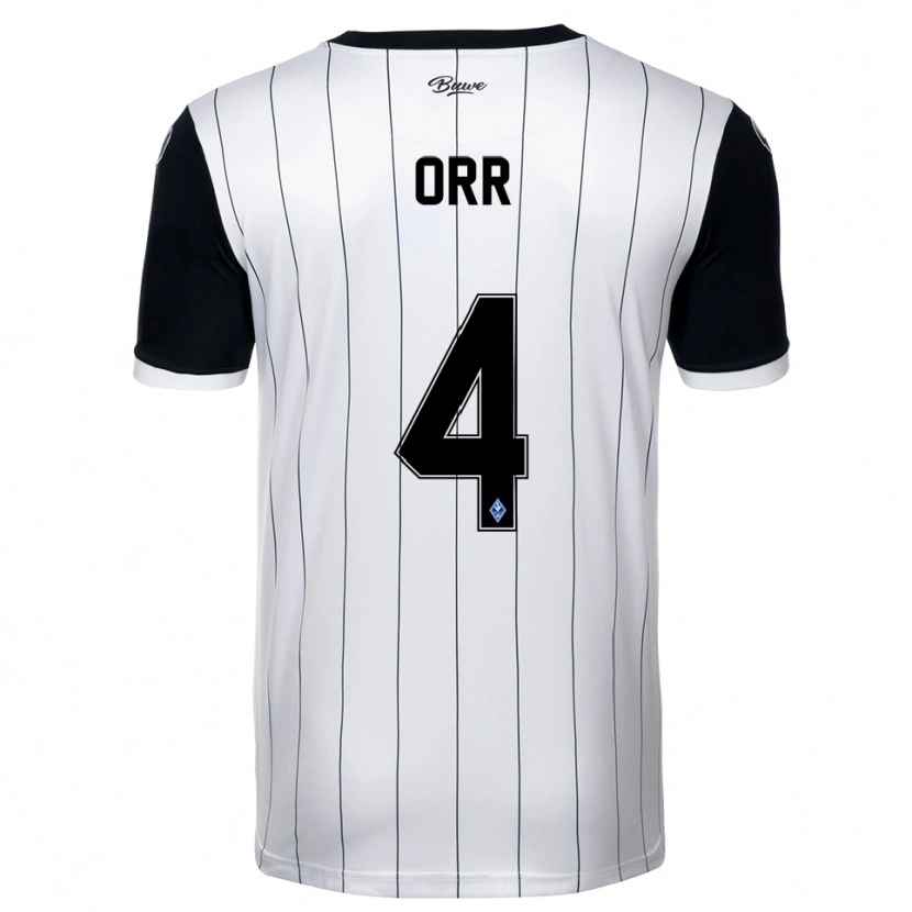 Danxen Pánské George Orr #4 Bílá Černá Daleko Hráčské Dresy 2025/26 Dres