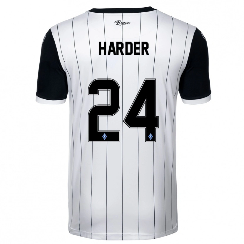 Danxen Pánské Constantin Harder #24 Bílá Černá Daleko Hráčské Dresy 2025/26 Dres