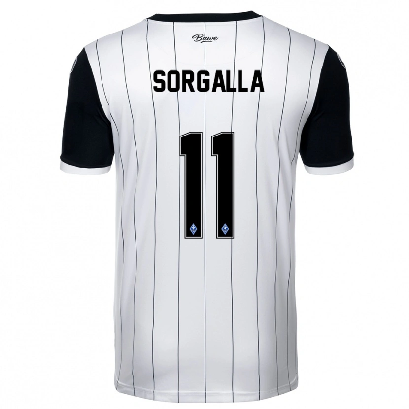 Danxen Pánské Tom Sorgalla #11 Bílá Černá Daleko Hráčské Dresy 2025/26 Dres