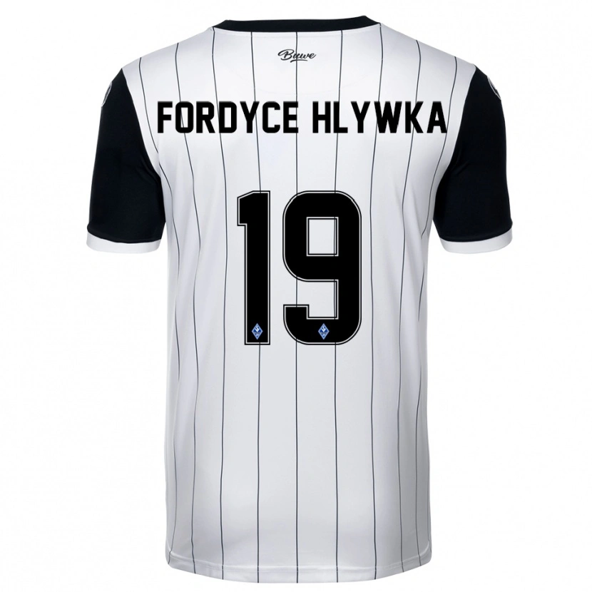 Danxen Pánské Roen Fordyce Hlywka #19 Bílá Černá Daleko Hráčské Dresy 2025/26 Dres