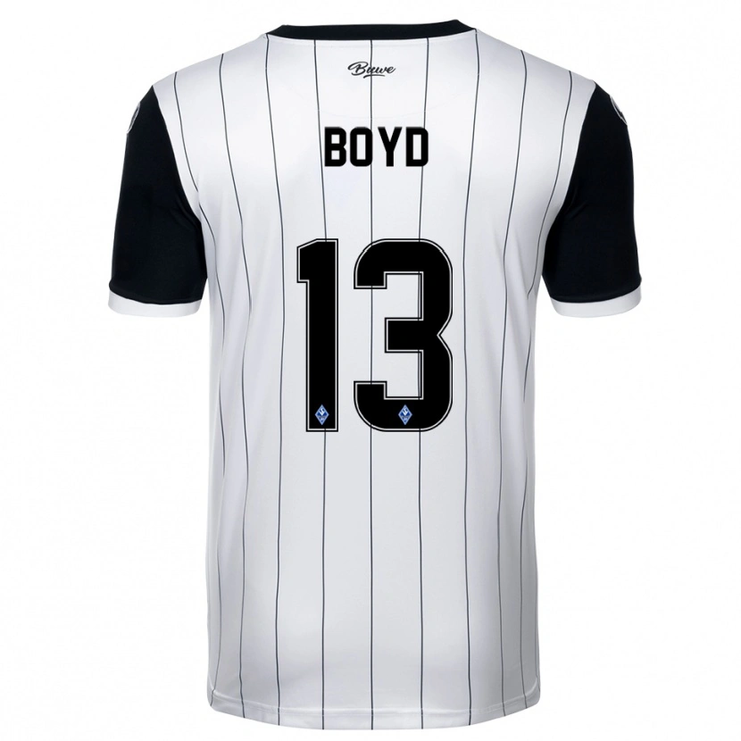 Danxen Pánské Terrence Boyd #13 Bílá Černá Daleko Hráčské Dresy 2025/26 Dres