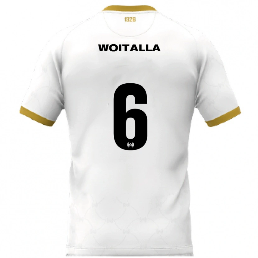 Danxen Pánské Luis Woitalla #6 Bílá Zlatá Daleko Hráčské Dresy 2025/26 Dres